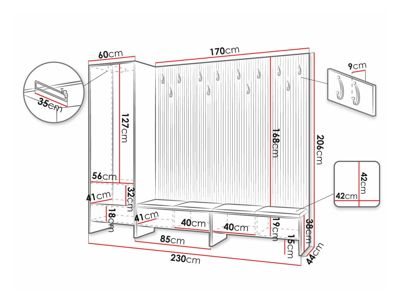 Entrésæt Donio VI (Artisan eg + Manila 26)