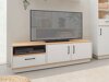 TV-állvány Omaha T108 (Világos tölgy + Fehér)