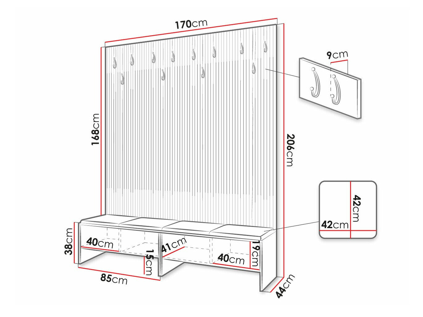 Entrésæt Donio V (Artisan eg + Manila 09)