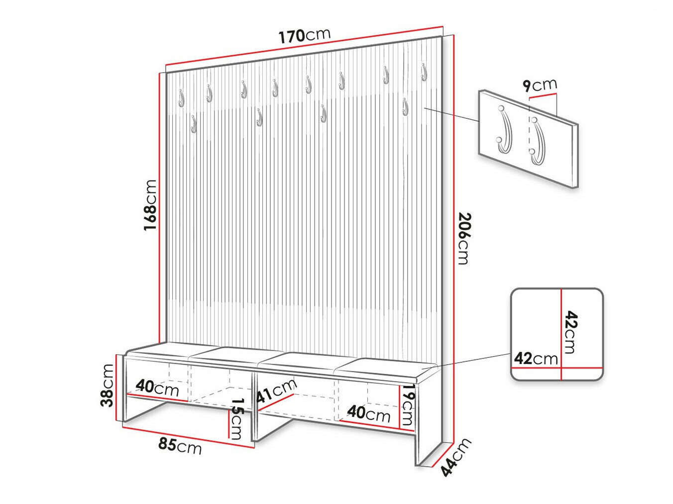 Entrésæt Donio V (Artisan eg + Manila 18)