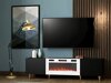 TV-bord Dicto II (Sort + Gylden)