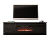 TV-meubel Charlotte 165 (Zwart + Glanzend zwart)