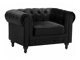 Chesterfield krēsls Cirdoro 102 (Melns)