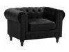 Chesterfield krēsls Cirdoro 102 (Melns)