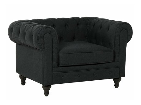 Chesterfield fotelis Cirdoro 102 (Grafitas)