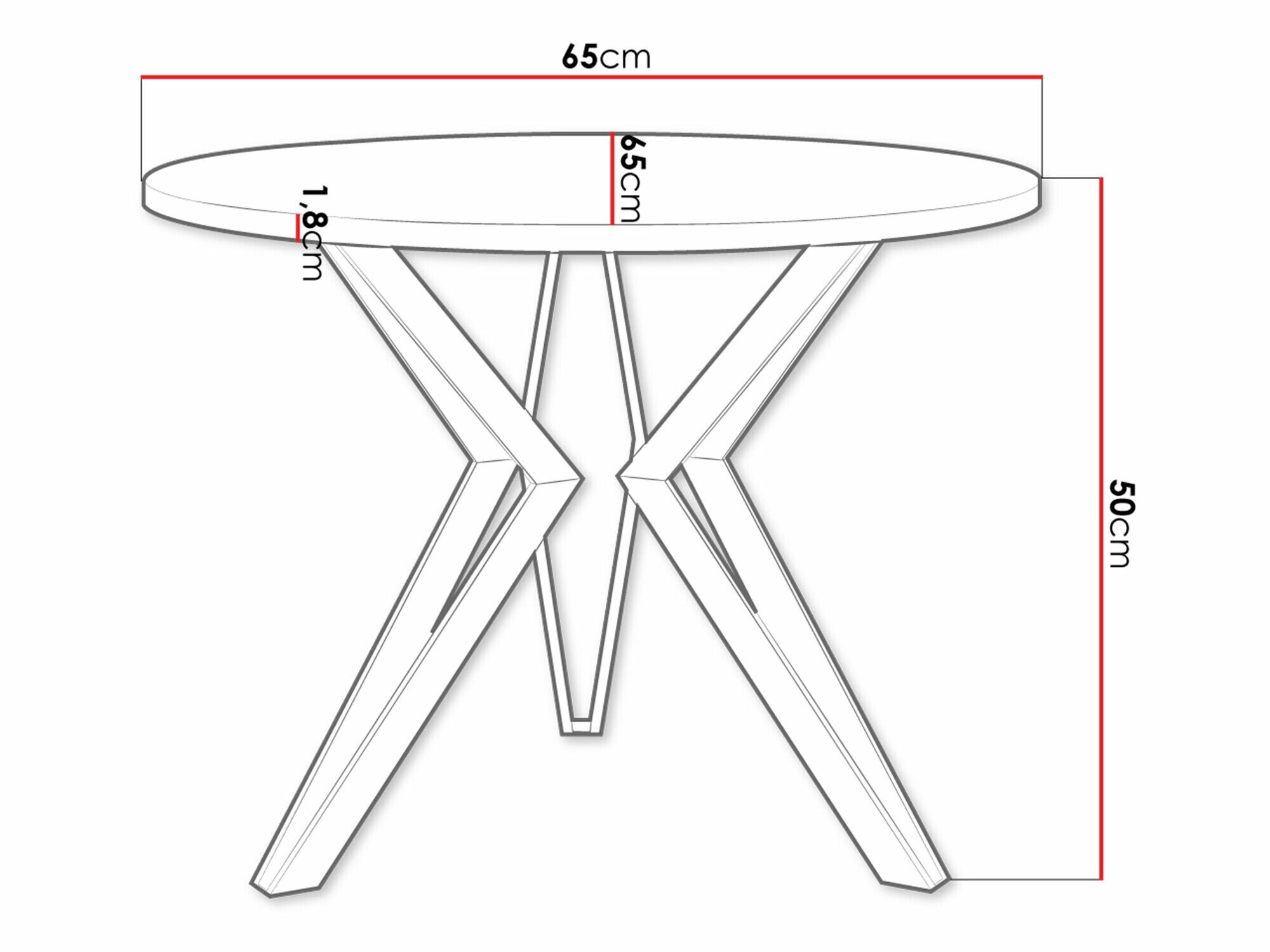Salontafel Dearborn 105 (Artisan eiken + Zwart)