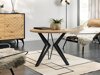 Table basse Dearborn 105 (Chêne doré + Noir)