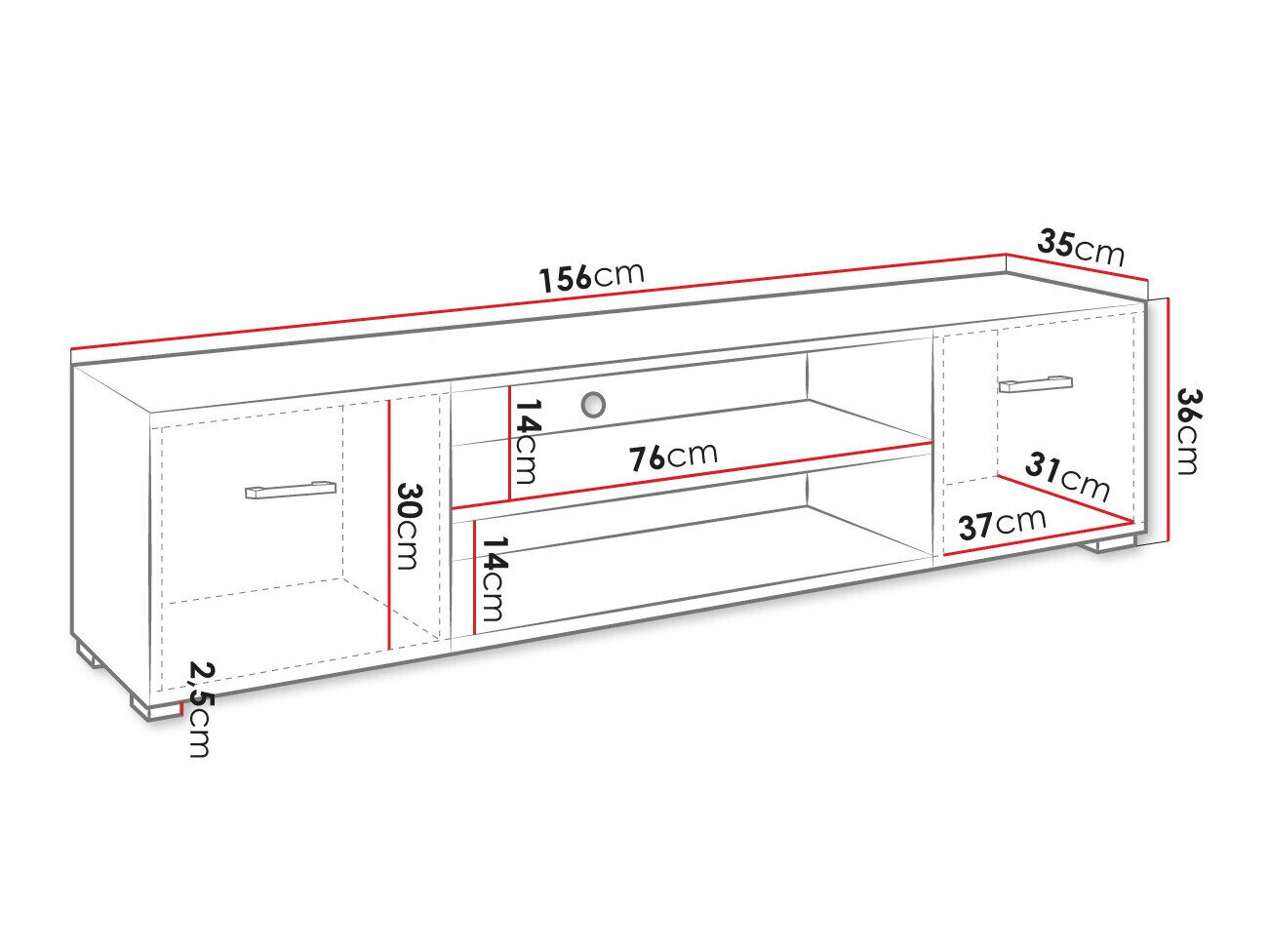 TV-bord Comfivo Casus