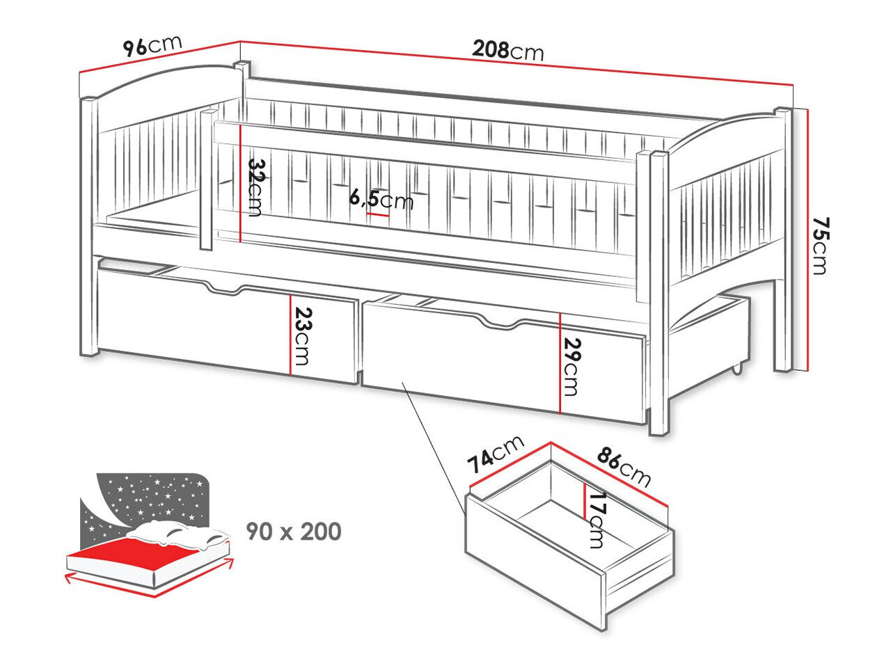 Seng Vista 112 (Fyrretræ)