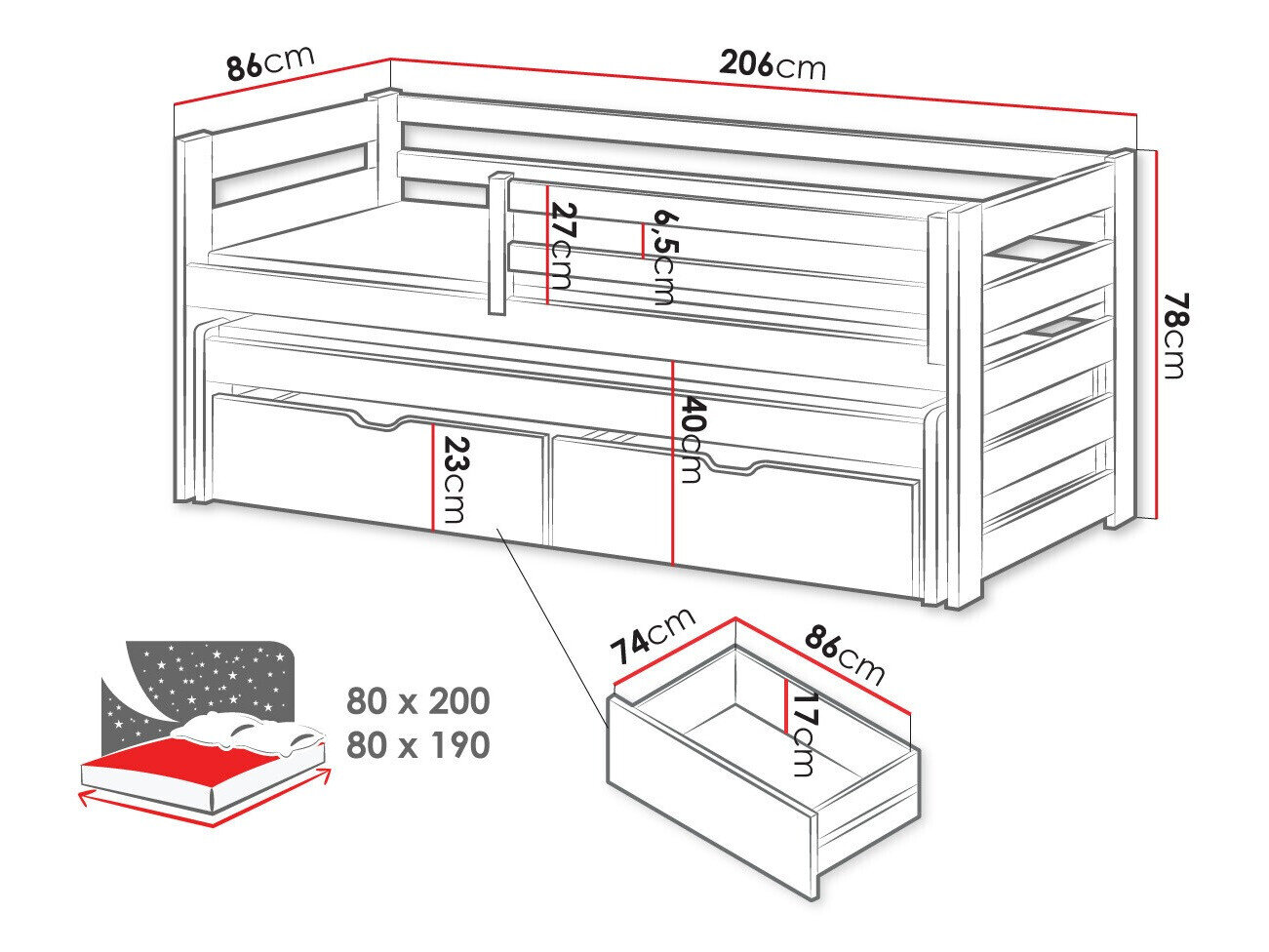 Bed Vista 113 (Wit)