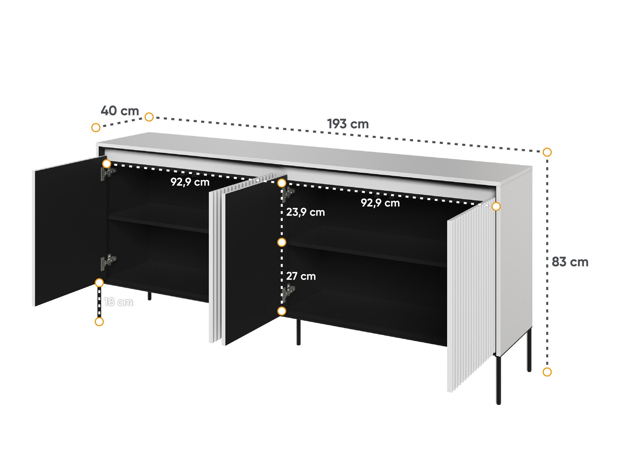 Kapp Fernolu 103 (Valge + Must)