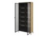 Boekenkast Fernolu 106 (Artisan eiken + Zwart)