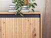 Dressoir Fernolu 101 (Artisan eiken + Zwart)