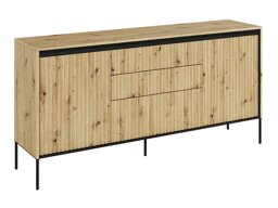 Komoda Fernolu 100 (Artisan hrast + Črna)