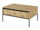 Salontafel Fernolu 110 (Artisan eiken + Zwart)
