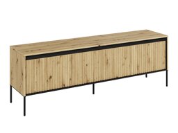 TV-meubel Fernolu 104 (Artisan eiken + Zwart)