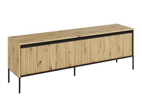 TV-meubel Fernolu 104 (Artisan eiken + Zwart)