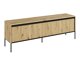 TV-meubel Fernolu 104 (Artisan eiken + Zwart)