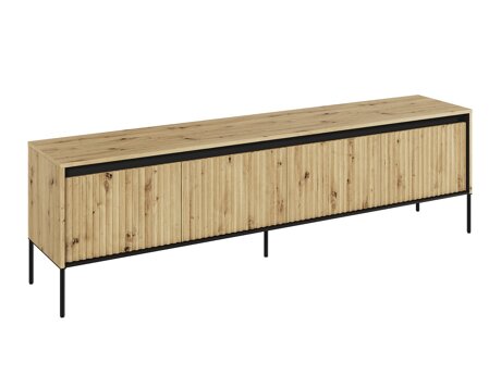 TV-meubel Fernolu 105 (Artisan eiken + Zwart)
