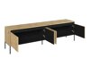 TV-meubel Fernolu 105 (Artisan eiken + Zwart)