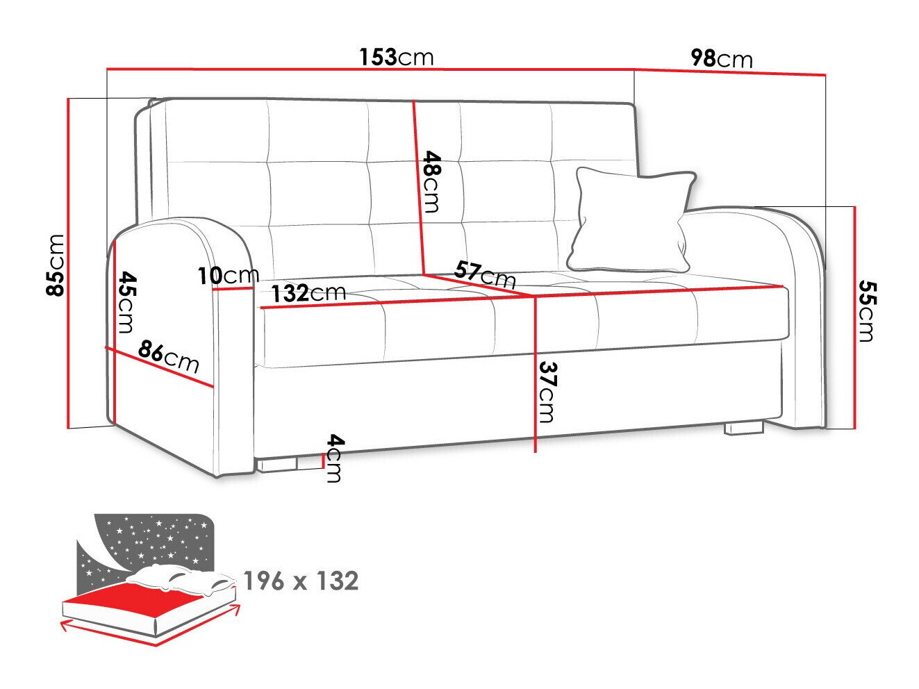 Sovesofa Silona III (Aragon 20)