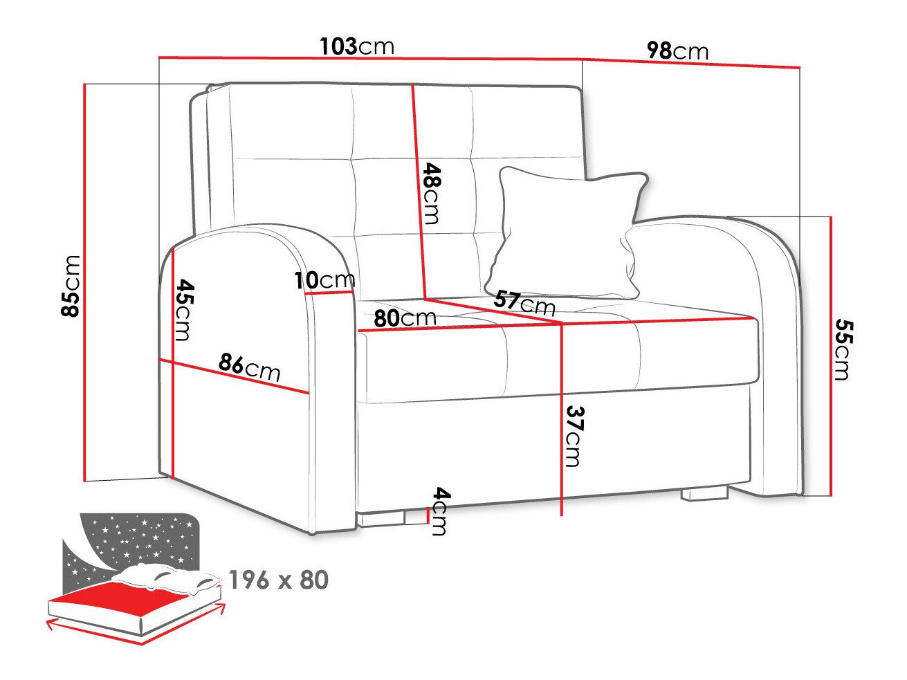 Lænestol Silona I (Aragon 80)