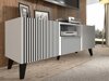 TV-meubel Buffalo 156 (Wit + Zwart)