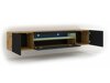 TV-meubel Morteo 104 (Artisan eiken + Zwart)