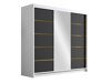 Dulap Closico Plenor VI (Alb + Negru)