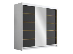 Kledingkast Closico Plenor VI (Wit + Zwart)