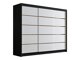 Kledingkast Closico Veltron II (Zwart + Wit)