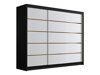 Kledingkast Closico Veltron II (Zwart + Wit)