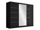 Kledingkast Closico Veltron II (Zwart)