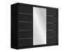 Kledingkast Closico Veltron II (Zwart)