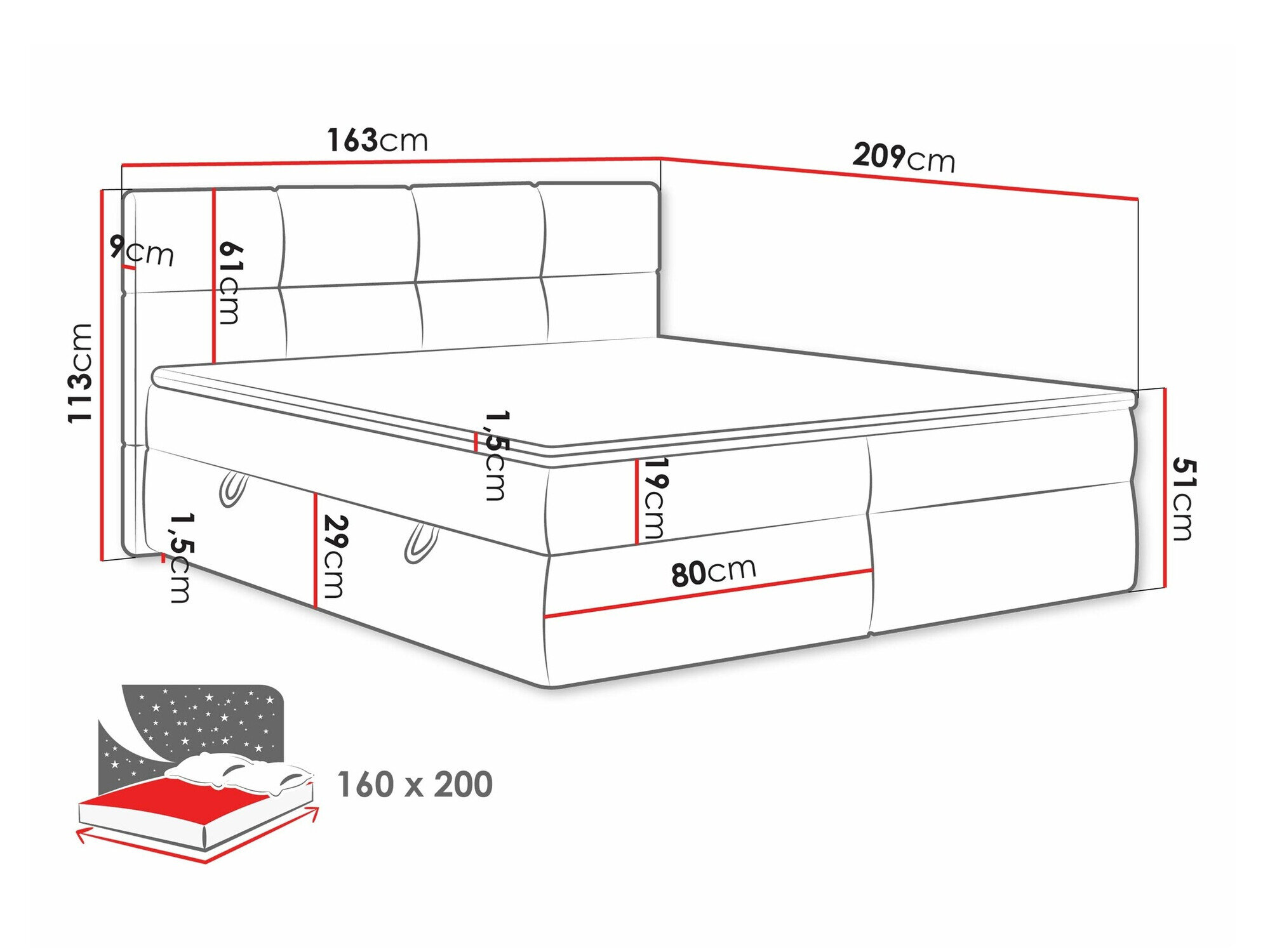 Kontinentalseng ComfiDream Nivina (Curio 93)
