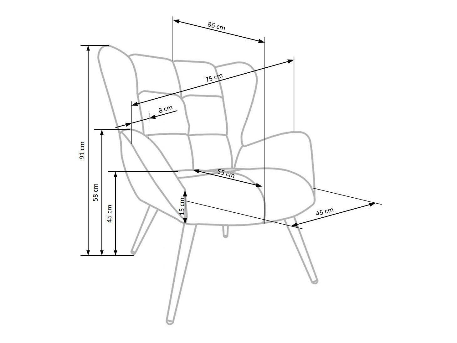Lænestol Houston 1079 (Bordeaux)