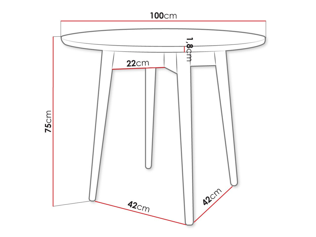 Bord Racine 117 (Brun)