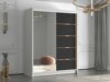 Kledingkast Closico Capsa III (Wit + Zwart)