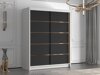 Kledingkast Closico Capsa III (Wit + Zwart)