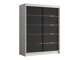 Kledingkast Closico Capsa III (Wit + Zwart)