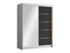 Kledingkast Closico Capsa III (Wit + Zwart)