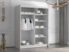 Kledingkast Closico Capsa III (Wit + Zwart)