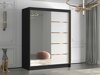 Kledingkast Closico Capsa III (Zwart +Wit)