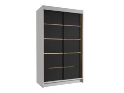 Kledingkast Closico Corden III (Wit + Zwart)