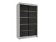 Kledingkast Closico Corden III (Wit + Zwart)