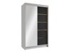 Kledingkast Closico Corden III (Wit + Zwart)