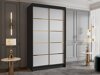 Kledingkast Closico Corden III (Zwart + Wit)