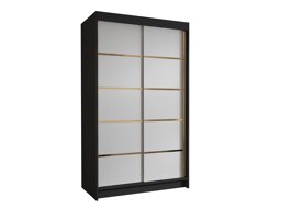 Kledingkast Closico Corden III (Zwart + Wit)