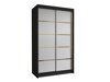 Kledingkast Closico Corden III (Zwart + Wit)
