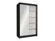 Kledingkast Closico Corden III (Zwart + Wit)